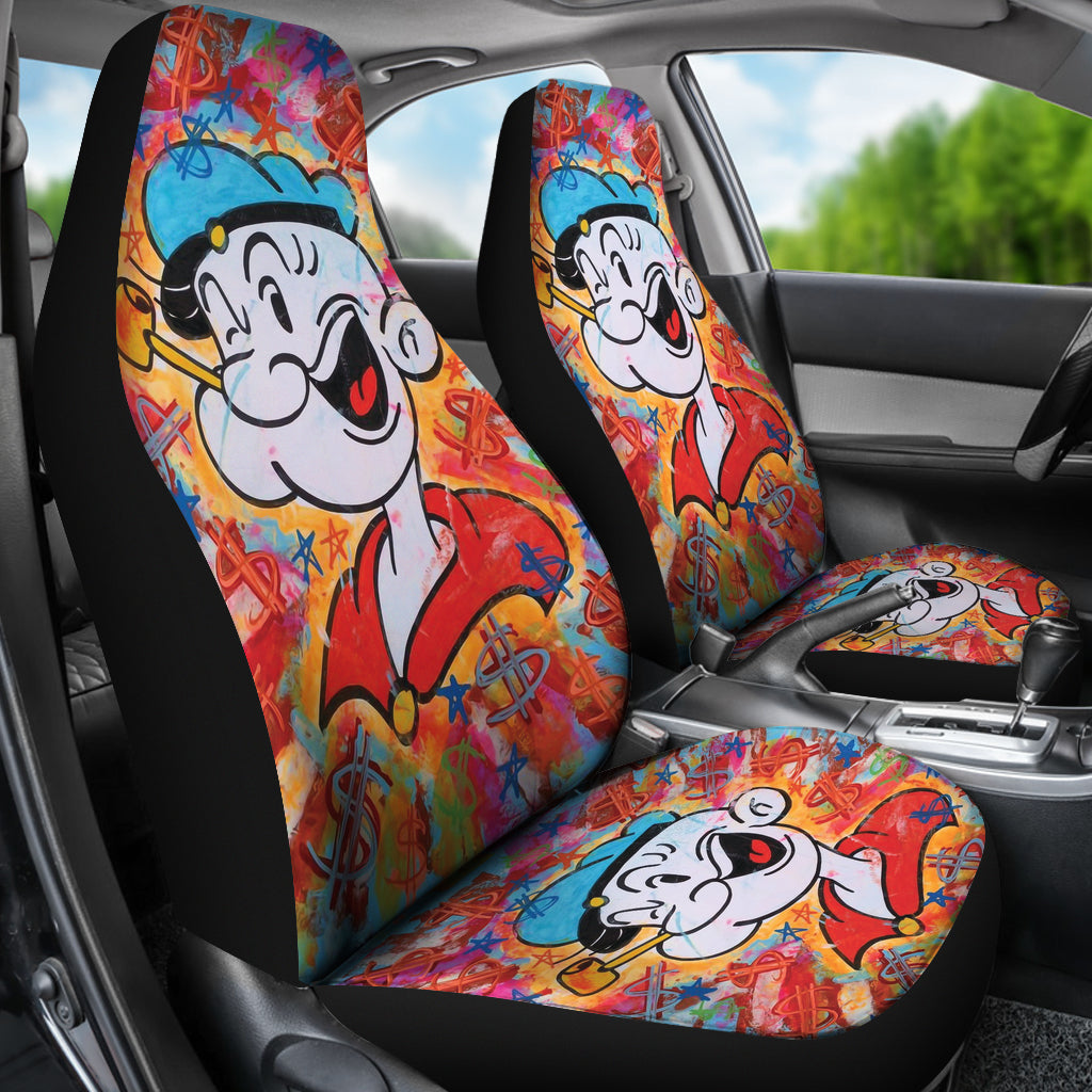 Popeye Car Seat Covers Popeye Painting Colorful Car Accessories Ci221109-06