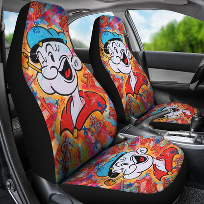 Popeye Car Seat Covers Popeye Painting Colorful Car Accessories Ci221109-06
