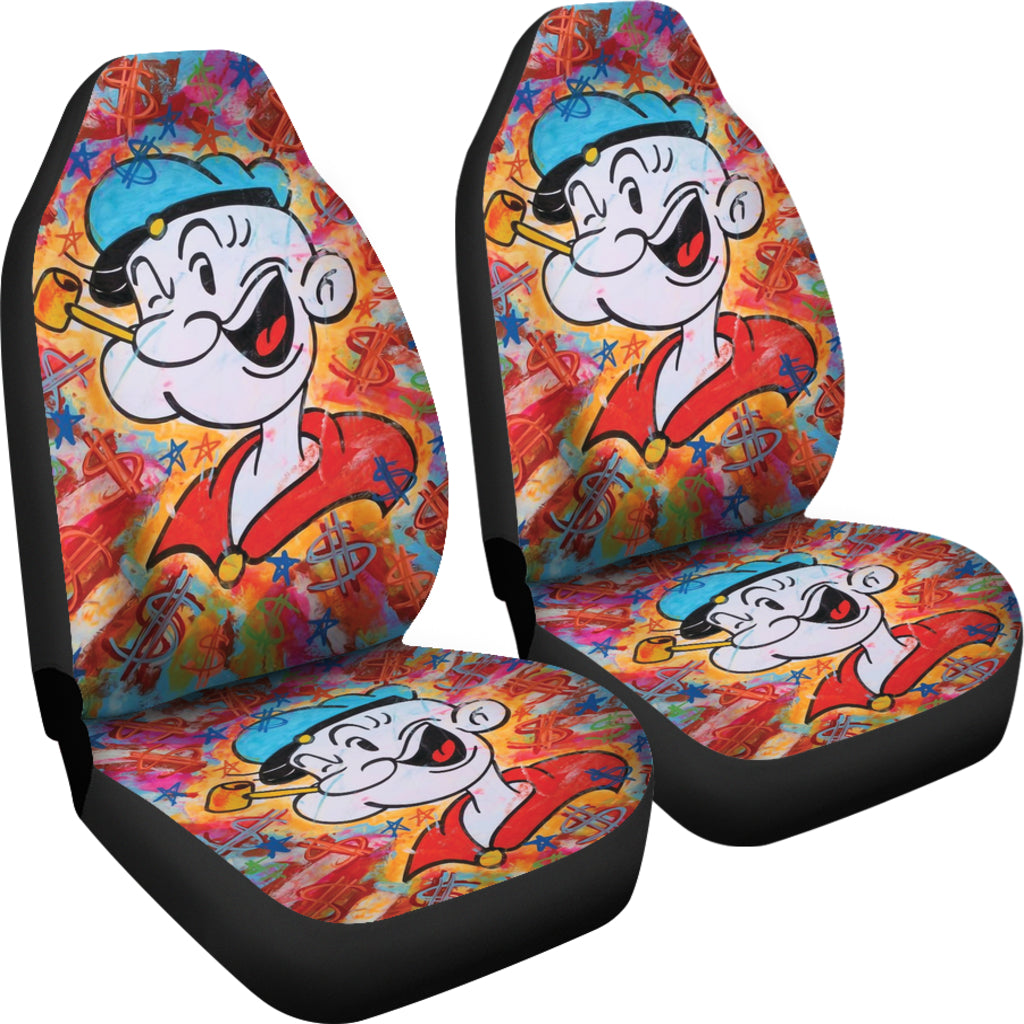 Popeye Car Seat Covers Popeye Painting Colorful Car Accessories Ci221109-06