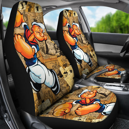 Popeye Car Seat Covers Popeye Painting Old Styles Car Accessories Ci221109-07