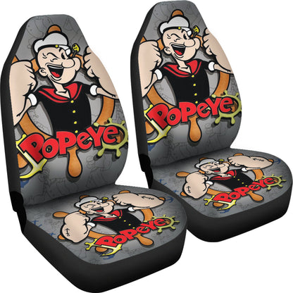 Popeye Car Seat Covers Popeye Pattern Artwork Car Accessories Ci221109-05