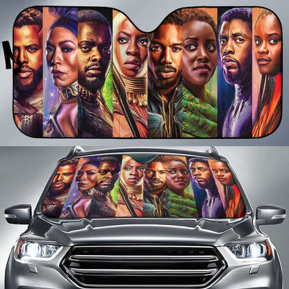 Portraits Of Wakanda Auto Sun Shades amazing best gift ideas 2020 Universal Fit 174503