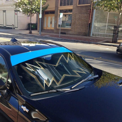 Power Rangers Dino Thunder Black Ranger Helmet Custom Car Auto Sunshade Windshield Accessories Decor Gift