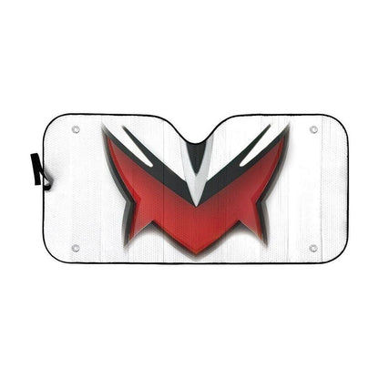 Power Rangers Dino Thunder White Ranger Helmet Custom Car Auto Sunshade Windshield Accessories Decor Gift
