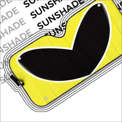 Power Rangers Dino Thunder Yellow Ranger Helmet Custom Car Auto Sunshade Windshield Accessories Decor Gift