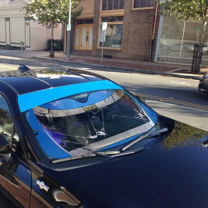 Power Rangers In Space Blue Ranger Custom Car Auto Sunshade Windshield Accessories Decor Gift