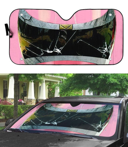 Power Rangers In Space Pink Ranger Custom Car Auto Sunshade Windshield Accessories Decor Gift
