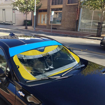 Power Rangers In Space Yellow Ranger Custom Car Auto Sunshade Windshield Accessories Decor Gift