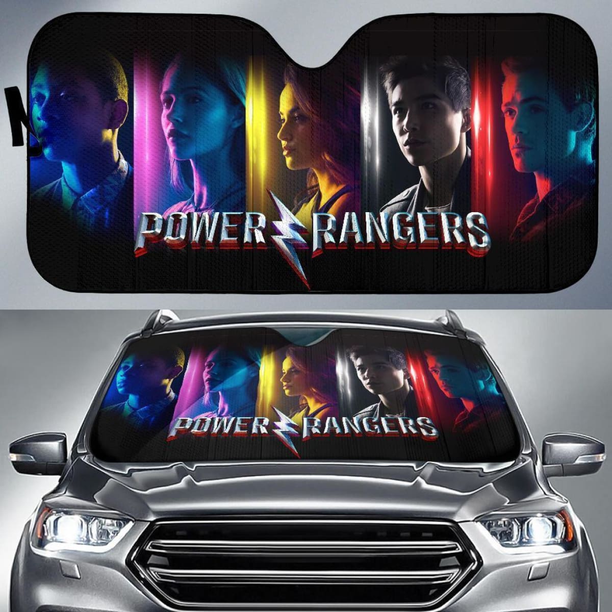Power Rangers The Movies 2 Auto Sun Shades For Fan Mn05 Universal Fit 111204