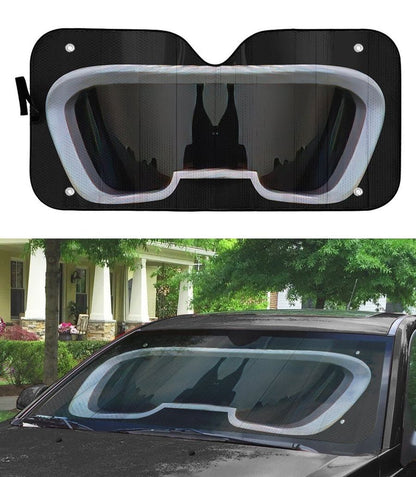 Power Rangers Wild Force Black Ranger Custom Car Auto Sunshade Windshield Accessories Decor Gift