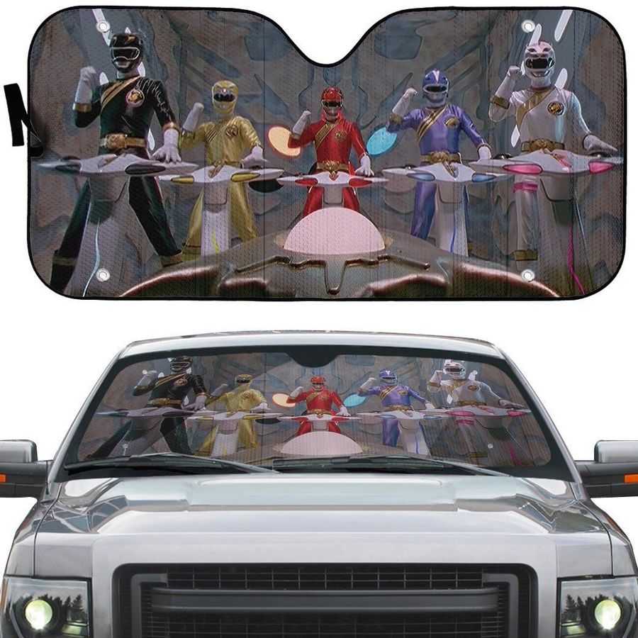 Power Rangers Wild Force Cockpit Custom Car Auto Sunshade Windshield Accessories Decor Gift
