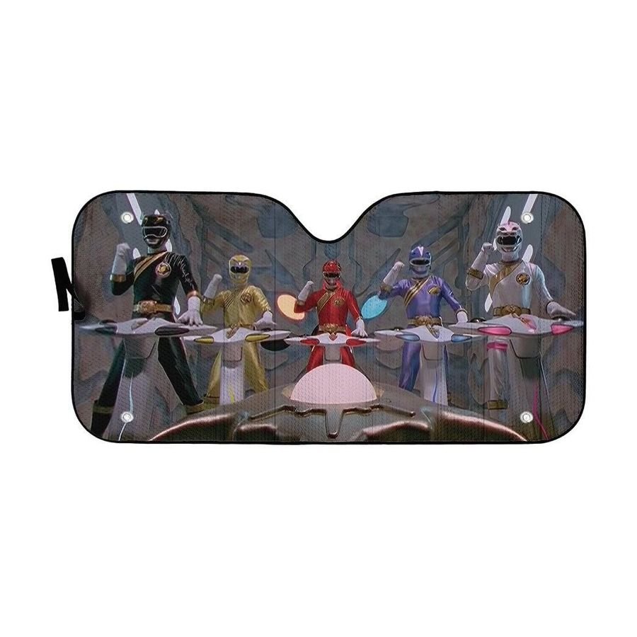Power Rangers Wild Force Cockpit Custom Car Auto Sunshade Windshield Accessories Decor Gift