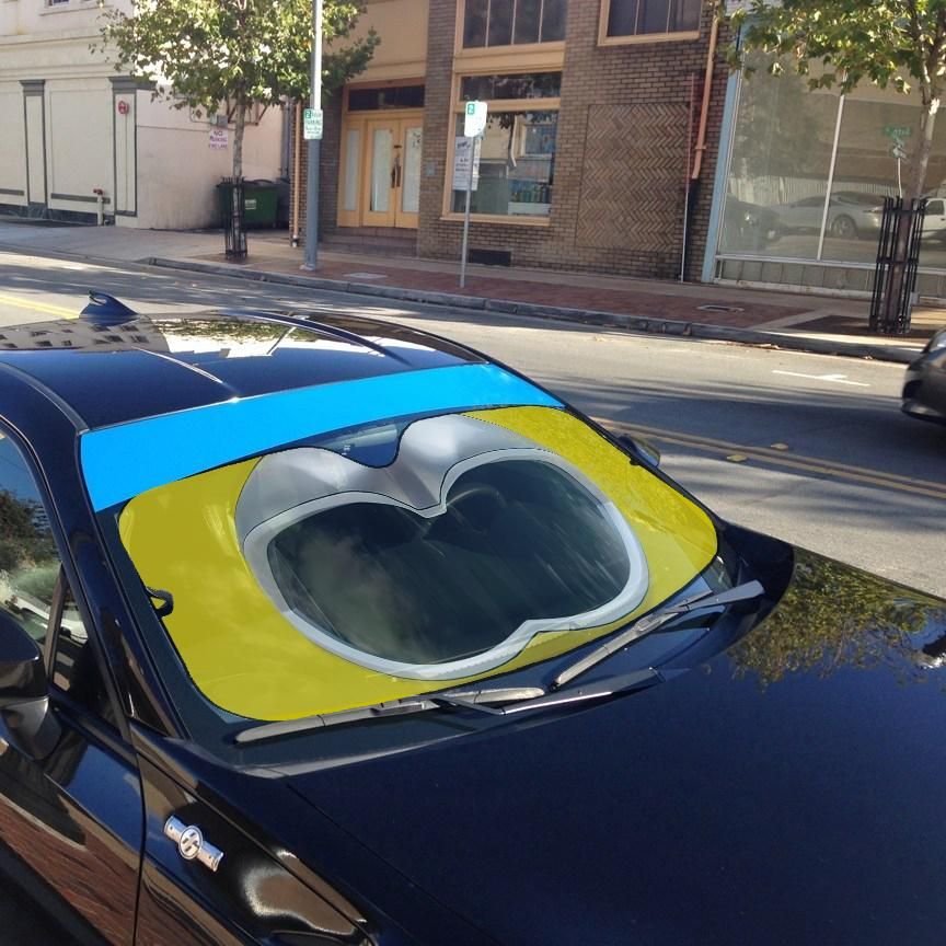 Power Rangers Wild Force Yellow Ranger Custom Car Auto Sunshade Windshield Accessories Decor Gift