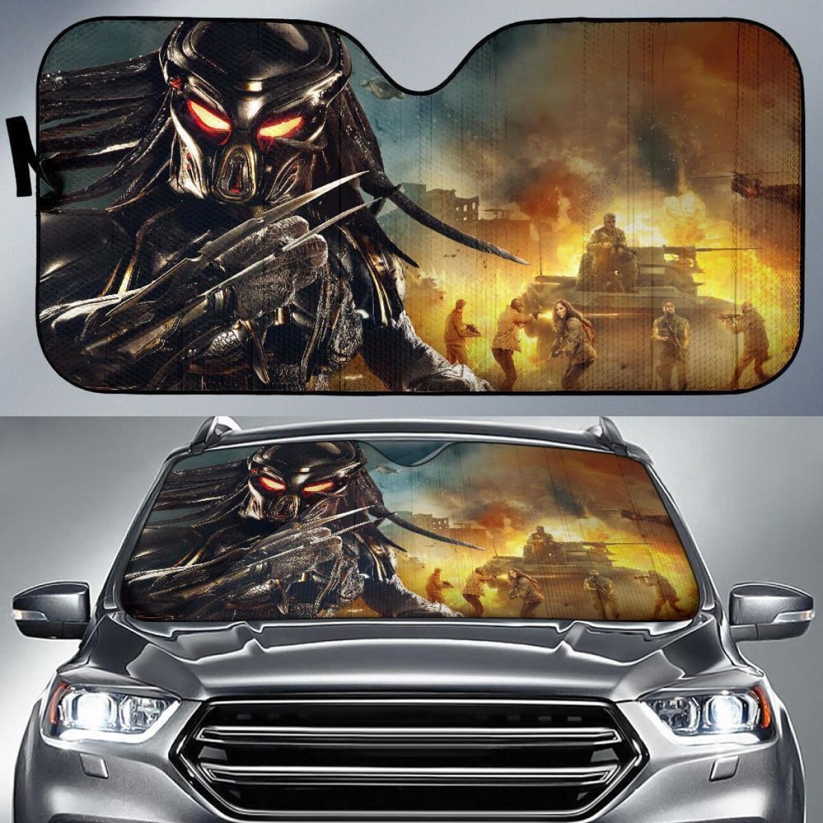 Predators Auto Sun Shade For Fan Nh07 Universal Fit 111204