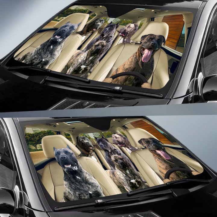 Presa Canario Car All Over Printed 3D Sun Shade