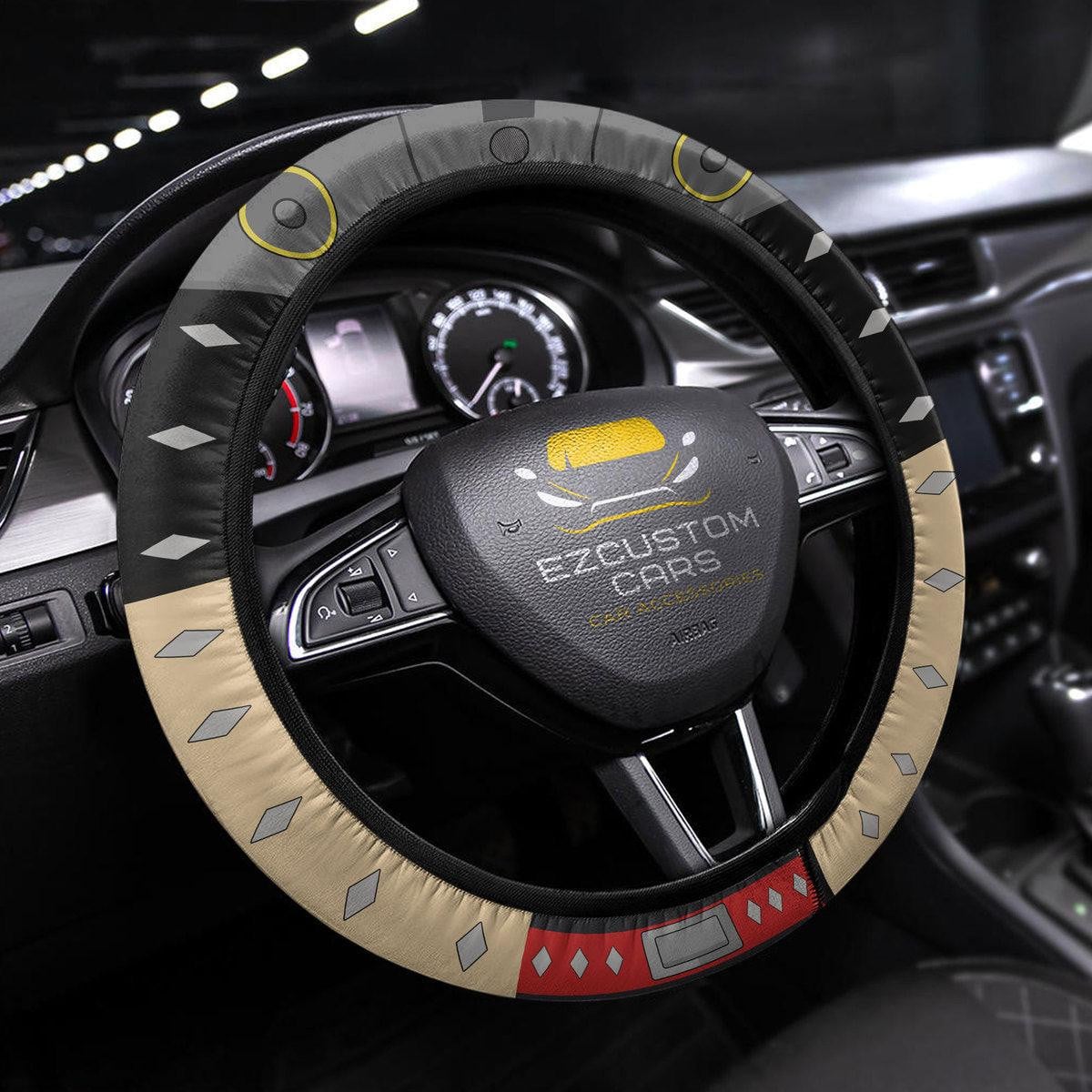 Present Mic My Hero Academia Anime Steering Wheel Cover Custom Anime Car Accessories