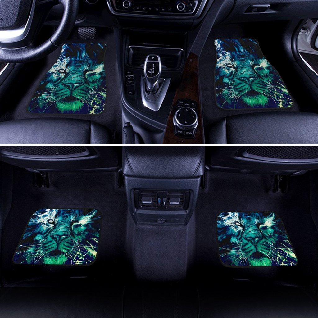 Pretty Cool Lion Car Floor Mats Custom Car Accessories Gift Idea For Dad
