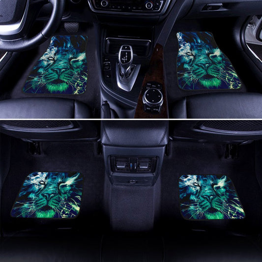 Pretty Cool Lion Car Floor Mats Custom Car Accessories Gift Idea For Dad