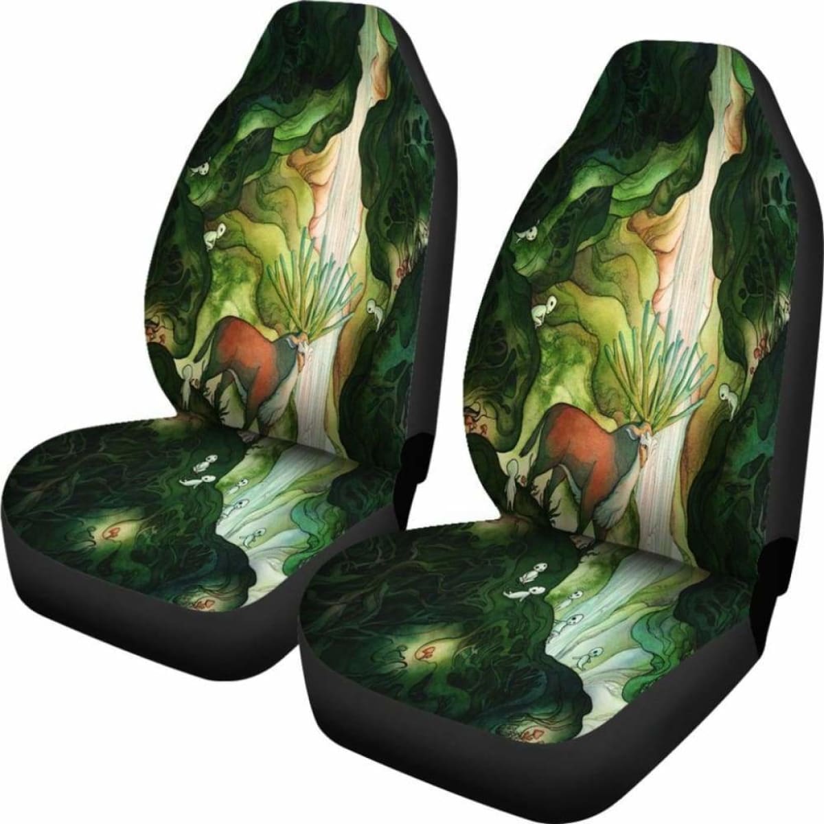 Princess Mononoke Car Seat Covers 1 Universal Fit 051012