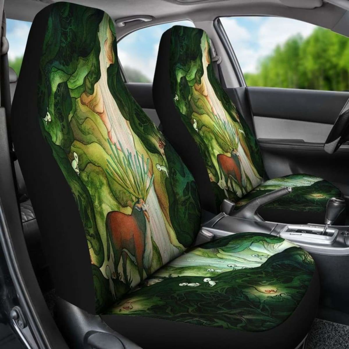 Princess Mononoke Car Seat Covers 1 Universal Fit 051012