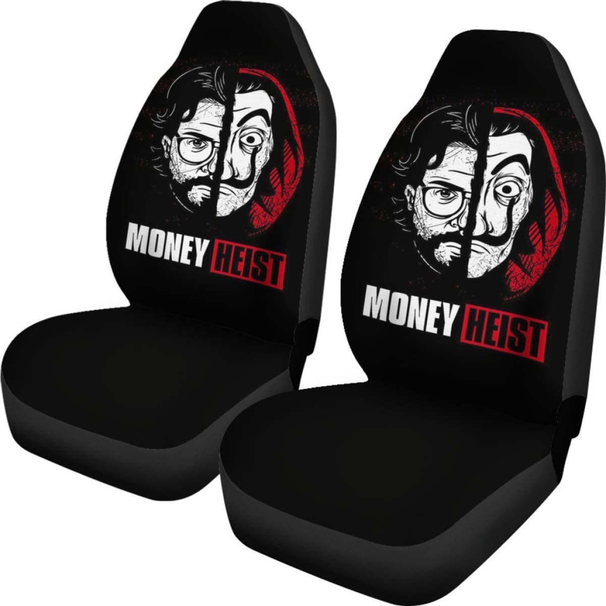 Professor Art Car Seat Covers Money Heist Movie Fan Gift H051520 Universal Fit 072323