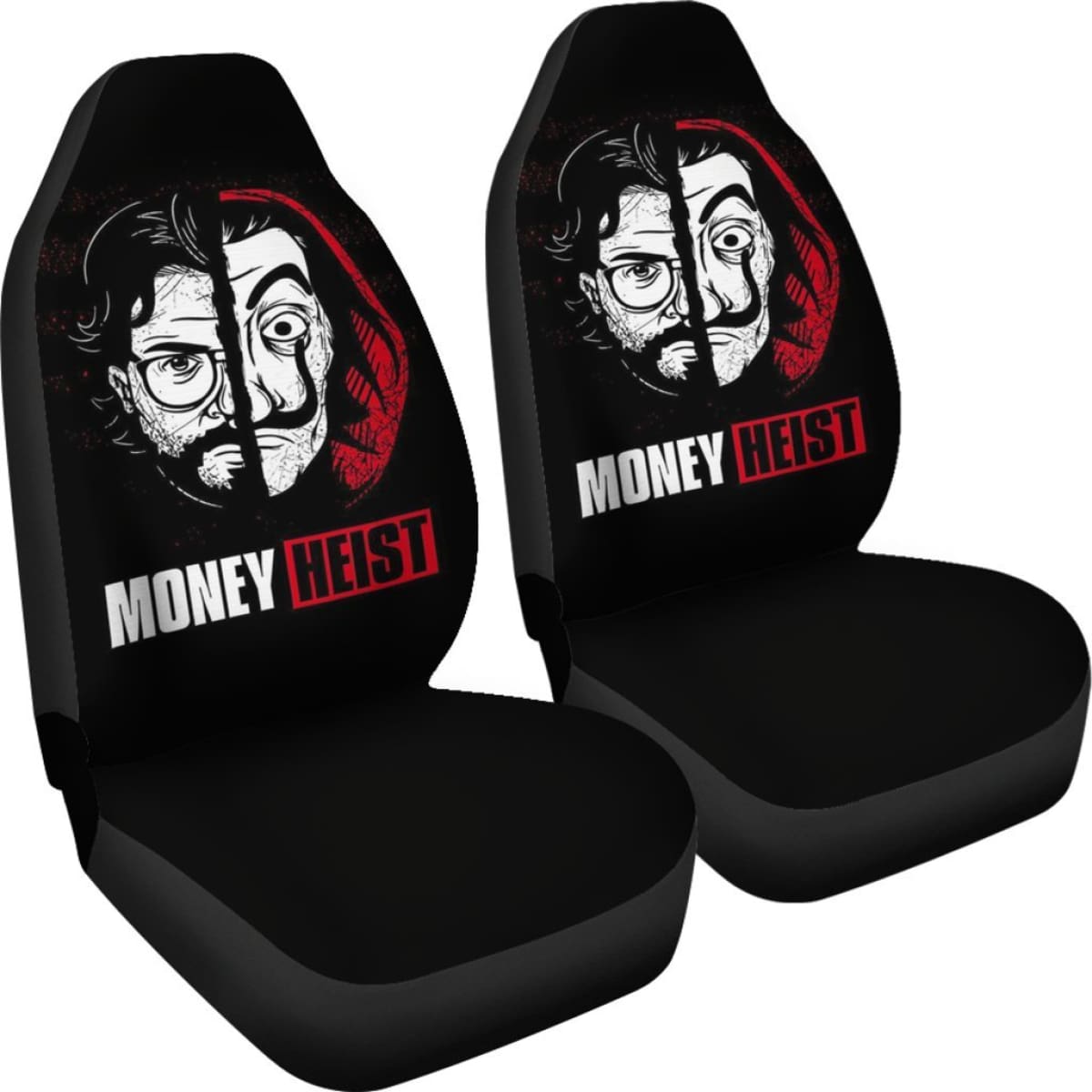 Professor Art Car Seat Covers Money Heist Movie Fan Gift H051520 Universal Fit 072323