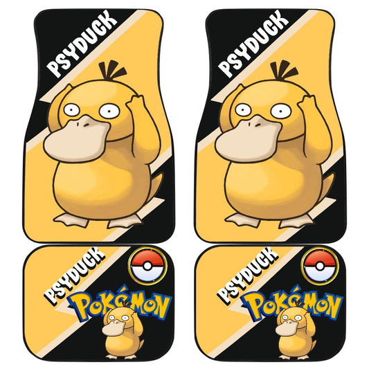 Psyduck Car Floor Mats Custom Anime Car Interior Accessories
