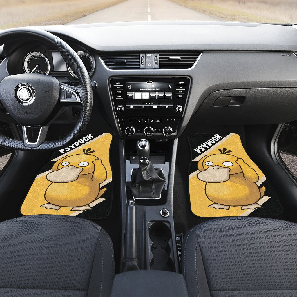 Psyduck Car Floor Mats Custom Anime Car Interior Accessories