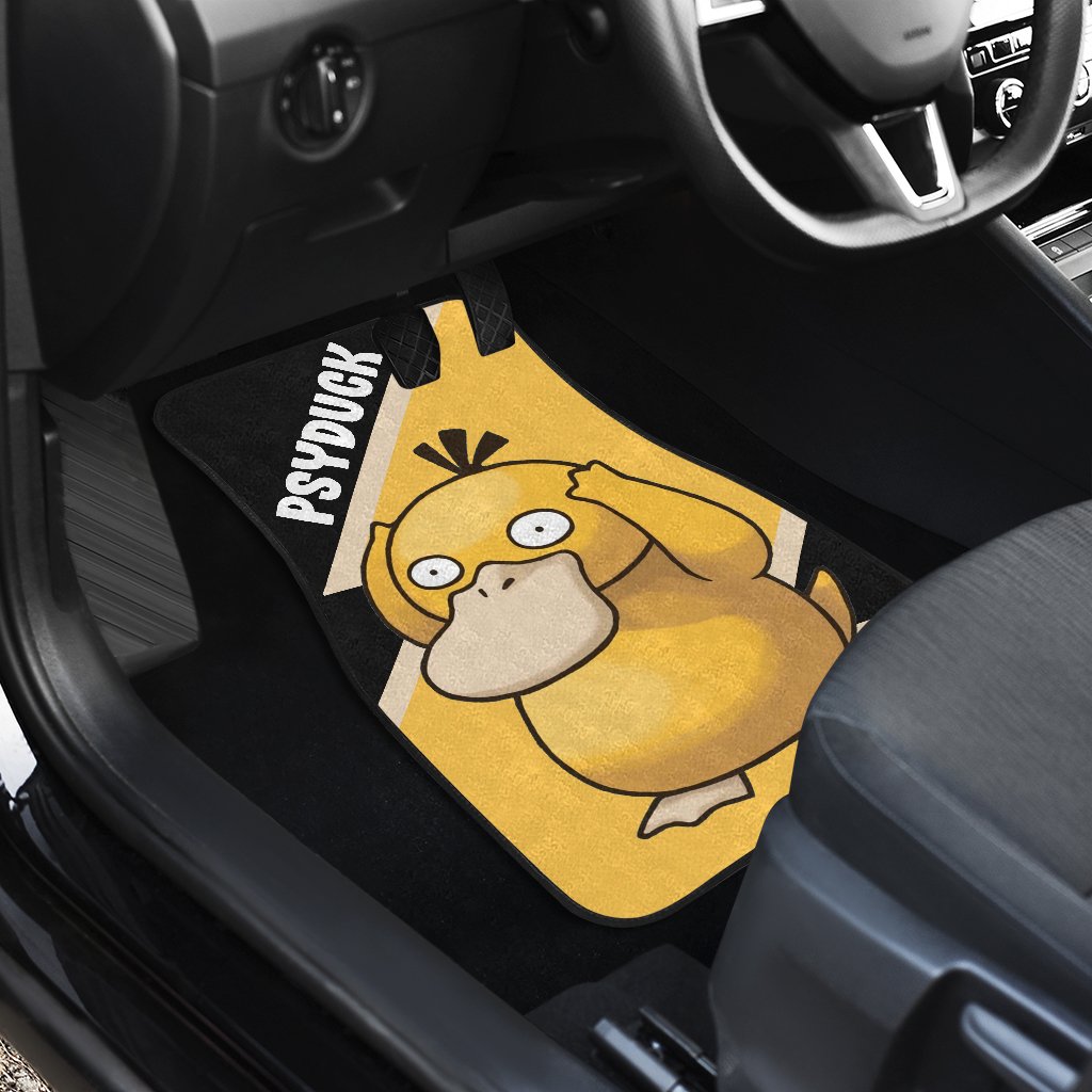 Psyduck Car Floor Mats Custom Anime Car Interior Accessories