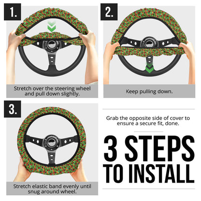 Pub Insect Premium Car Steering Wheel Cover