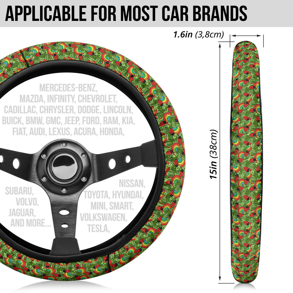 Pub Insect Premium Car Steering Wheel Cover