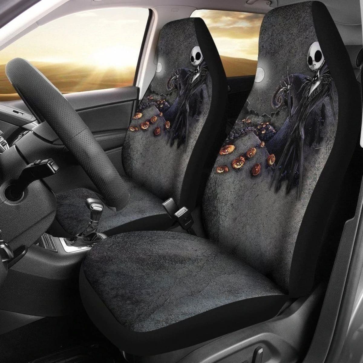 Pumpkin King Nightmare Before Christmas Car Seat Covers Universal Fit 194801