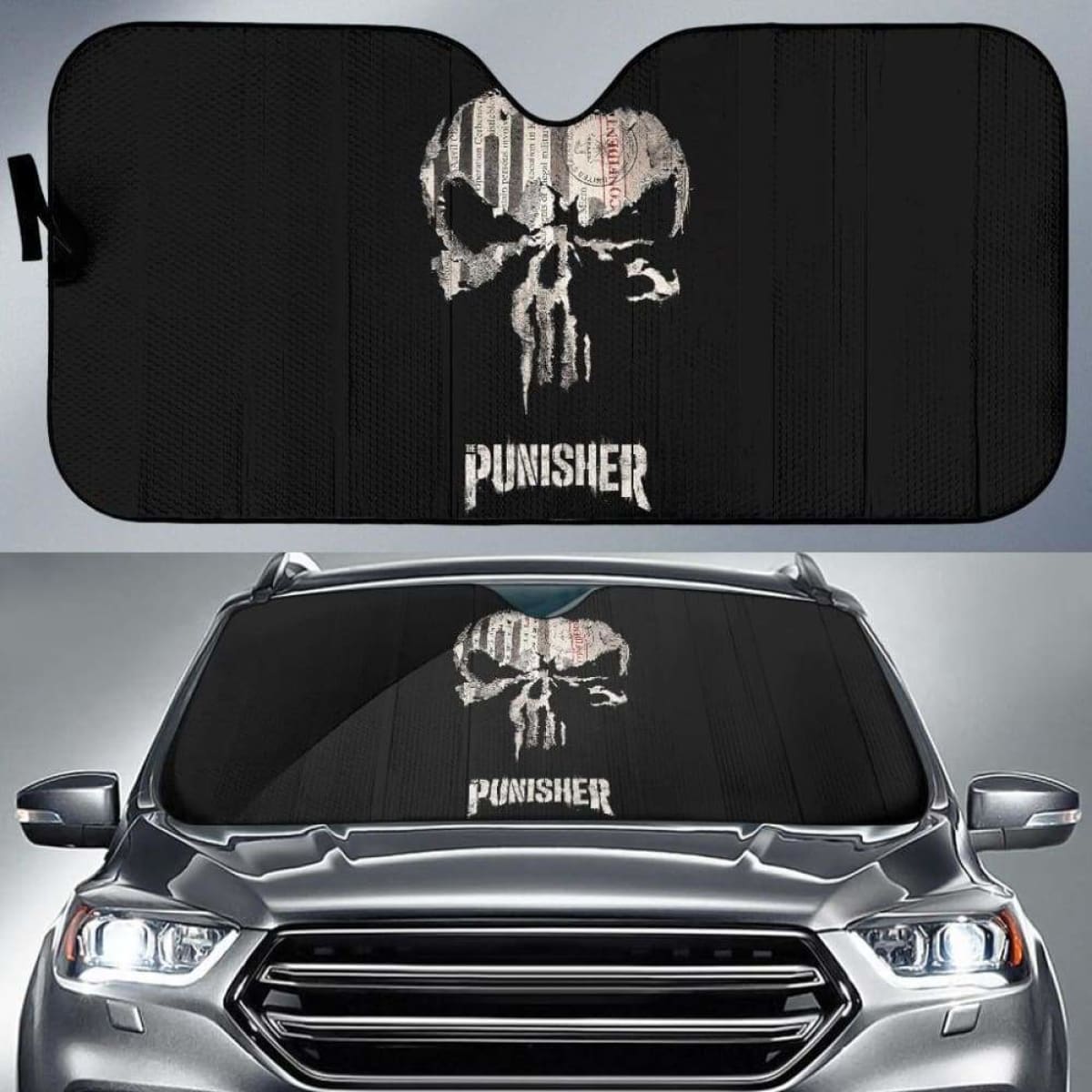 Punisher Car Auto Sun Shade 211626 Universal Fit