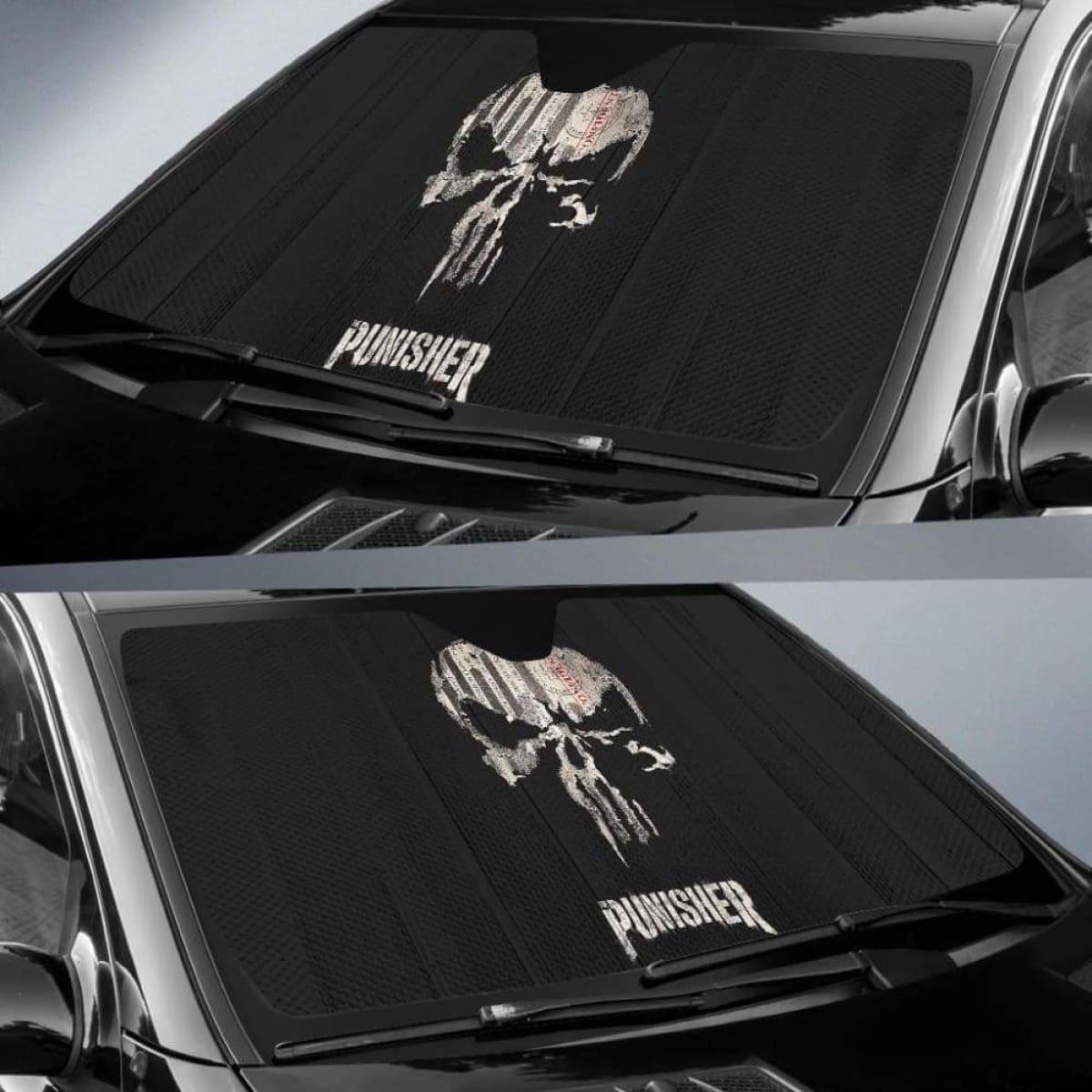 Punisher Car Auto Sun Shade 211626 Universal Fit
