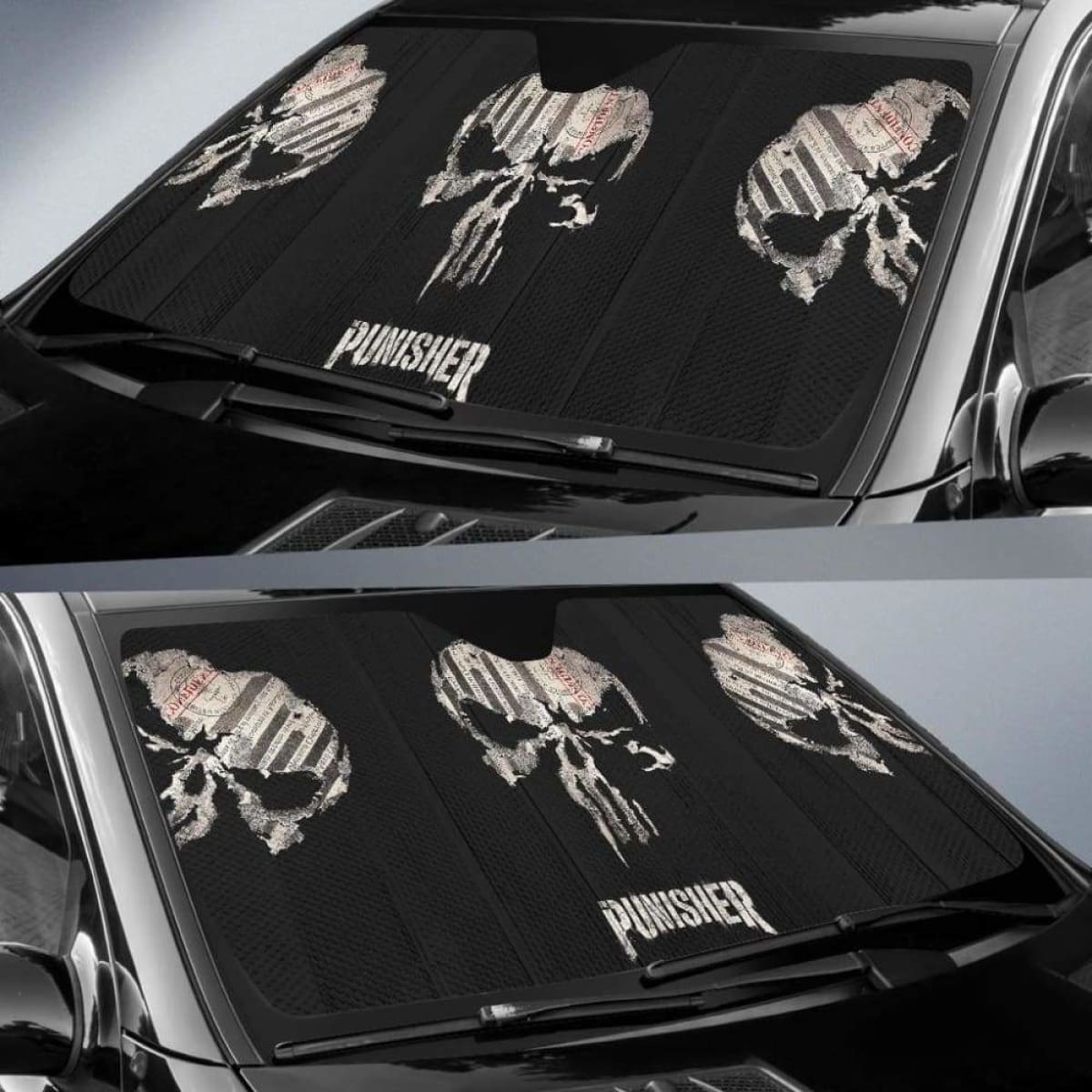 Punisher Car Auto Sun Shade 211626 Universal Fit