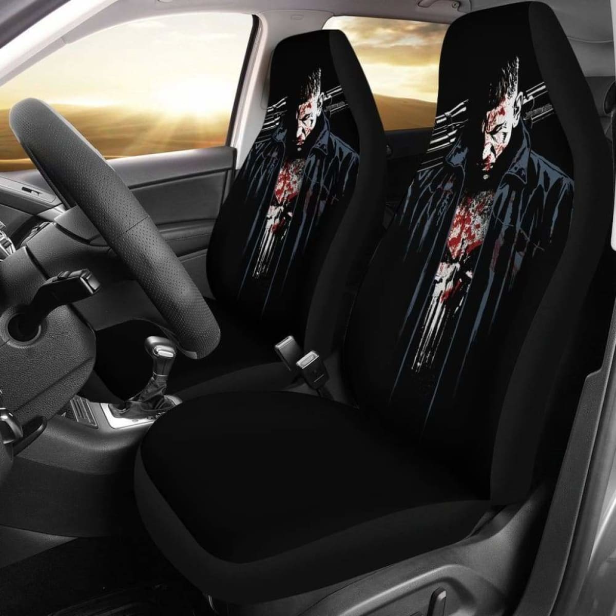 Punisher Cool Movie Action Car Seat Covers Universal Fit 051012
