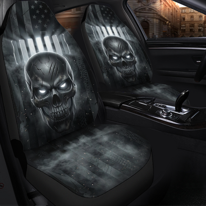Punisher Skull Jeep Car Seat Covers – Fits SUVs & Trucks