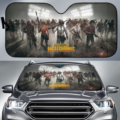 Pupg Squad Auto Sun Shade For Gamer Nh07 Universal Fit 111204