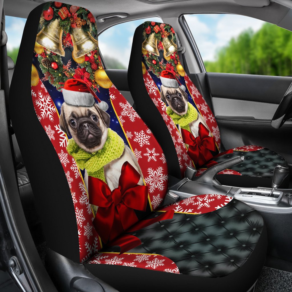 Puppy Pug English Mastiff Premium Custom Car Seat Covers Decor Protector