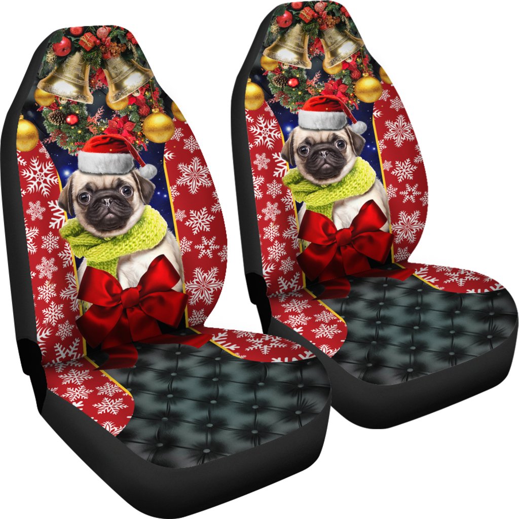 Puppy Pug English Mastiff Premium Custom Car Seat Covers Decor Protector