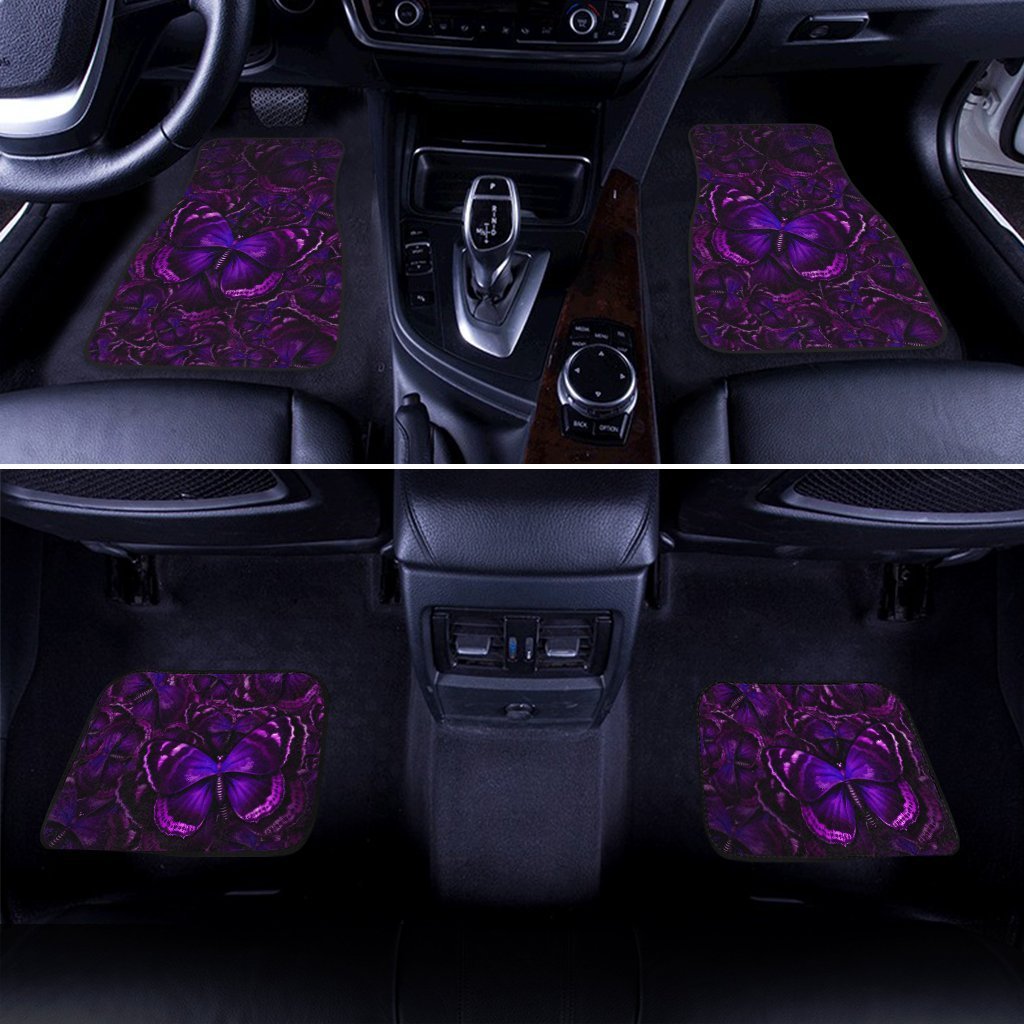 Purple Butterfly Car Floor Mats Custom Car Accessories