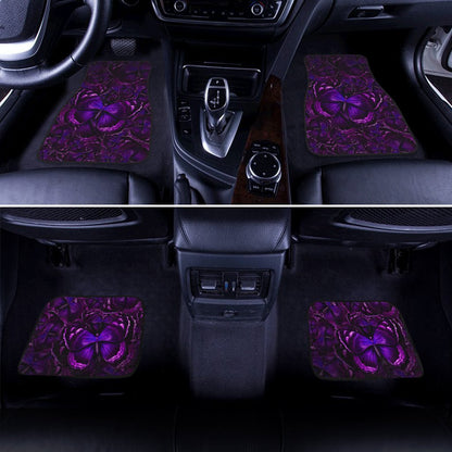 Purple Butterfly Car Floor Mats Custom Car Accessories