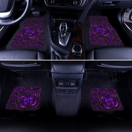 Purple Butterfly Car Floor Mats Custom Car Accessories