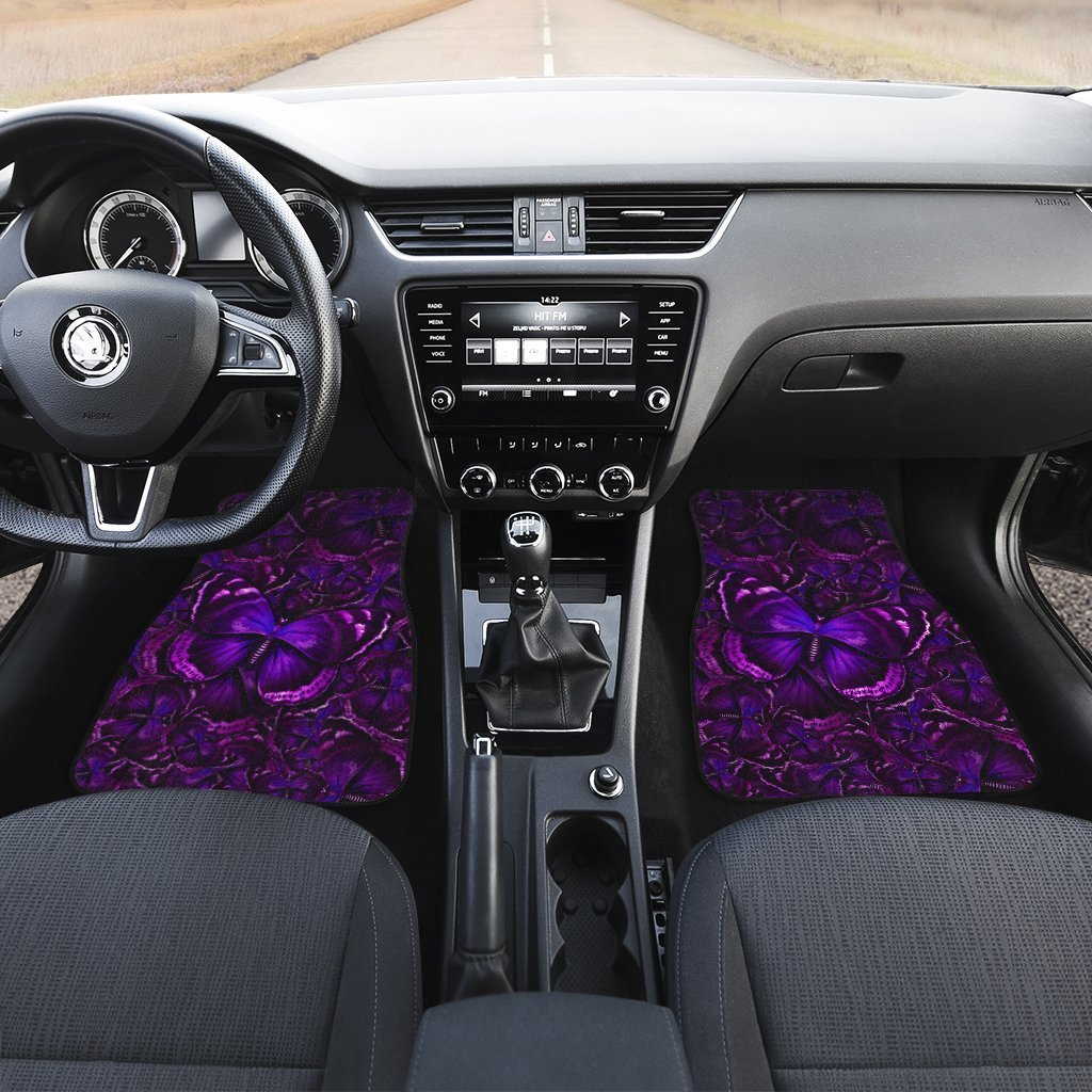 Purple Butterfly Car Floor Mats Custom Car Accessories