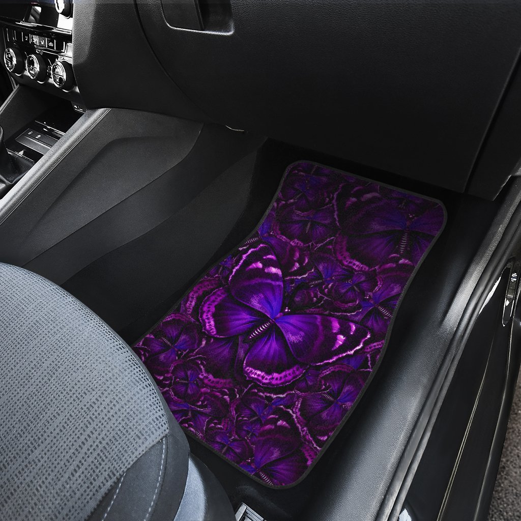 Purple Butterfly Car Floor Mats Custom Car Accessories