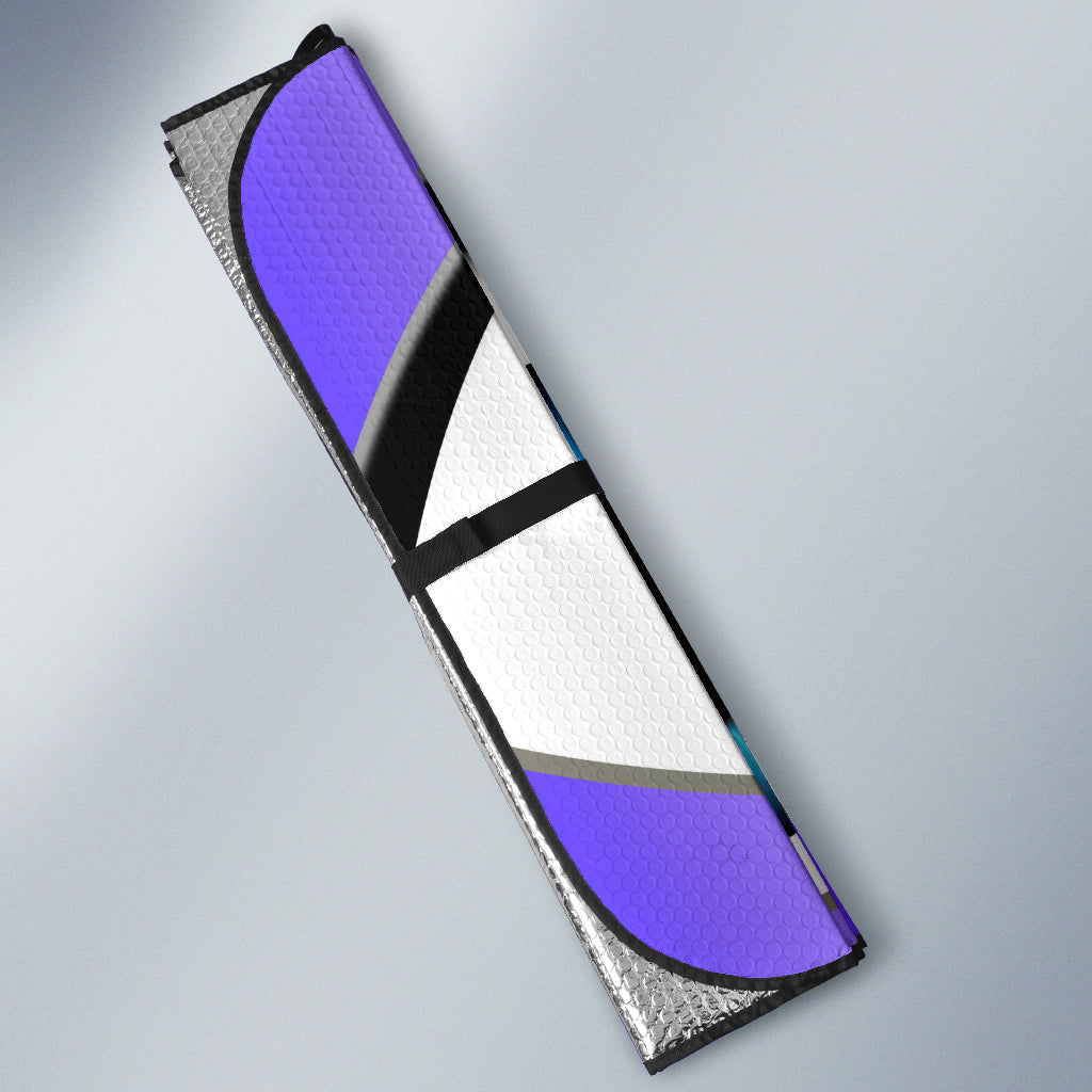Purple Cartoon Eyes Car Auto Sunshades