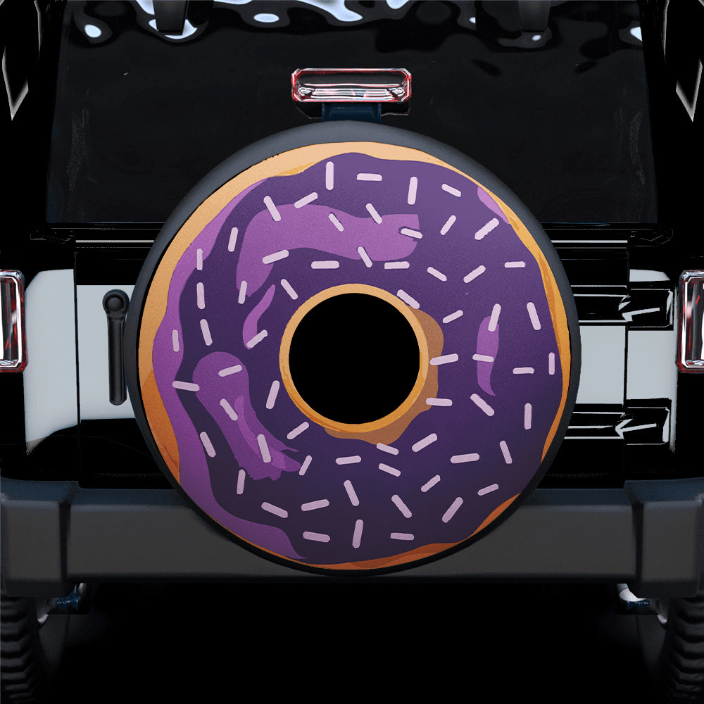 Purple Donut Jeep Car Spare Tire Cover