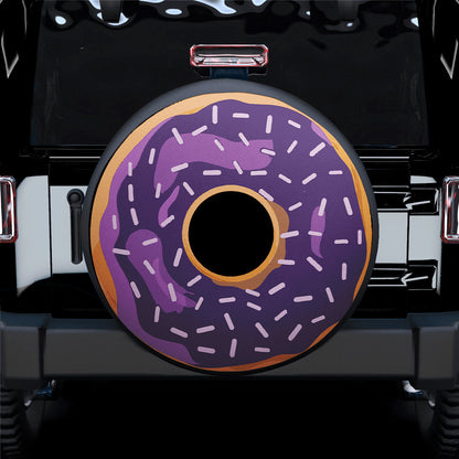 Purple Donut Jeep Car Spare Tire Cover