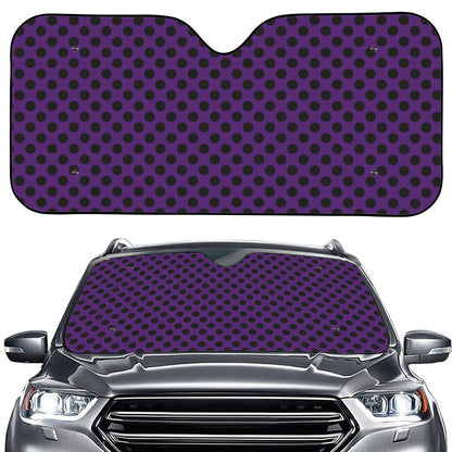 Purple Halloween Pattern Print Car Windshield Sun Shade