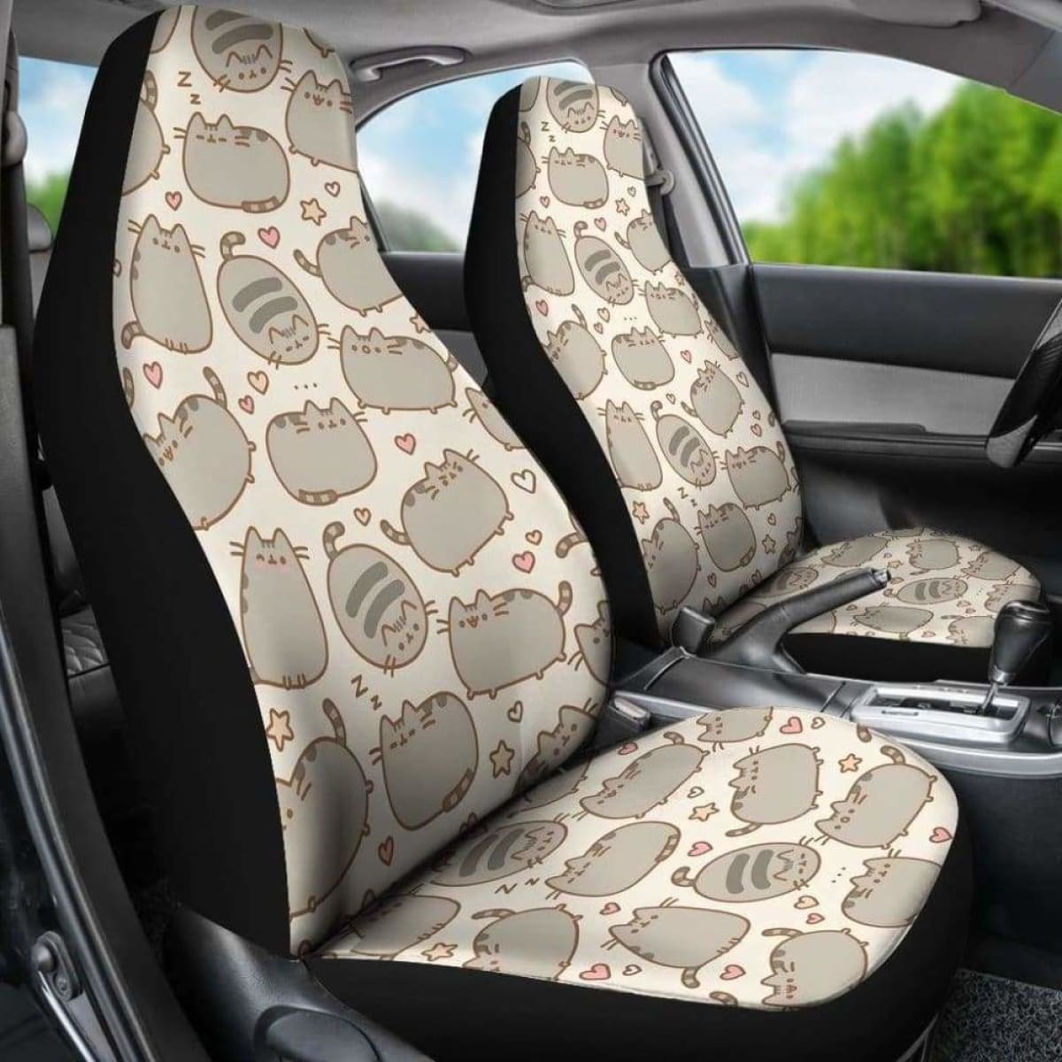 Pusheen Car Seat Covers Universal Fit 051012